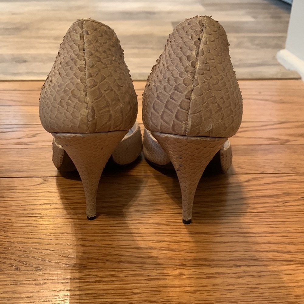 Authentic Christian Dior Python Peep Toe - image 6